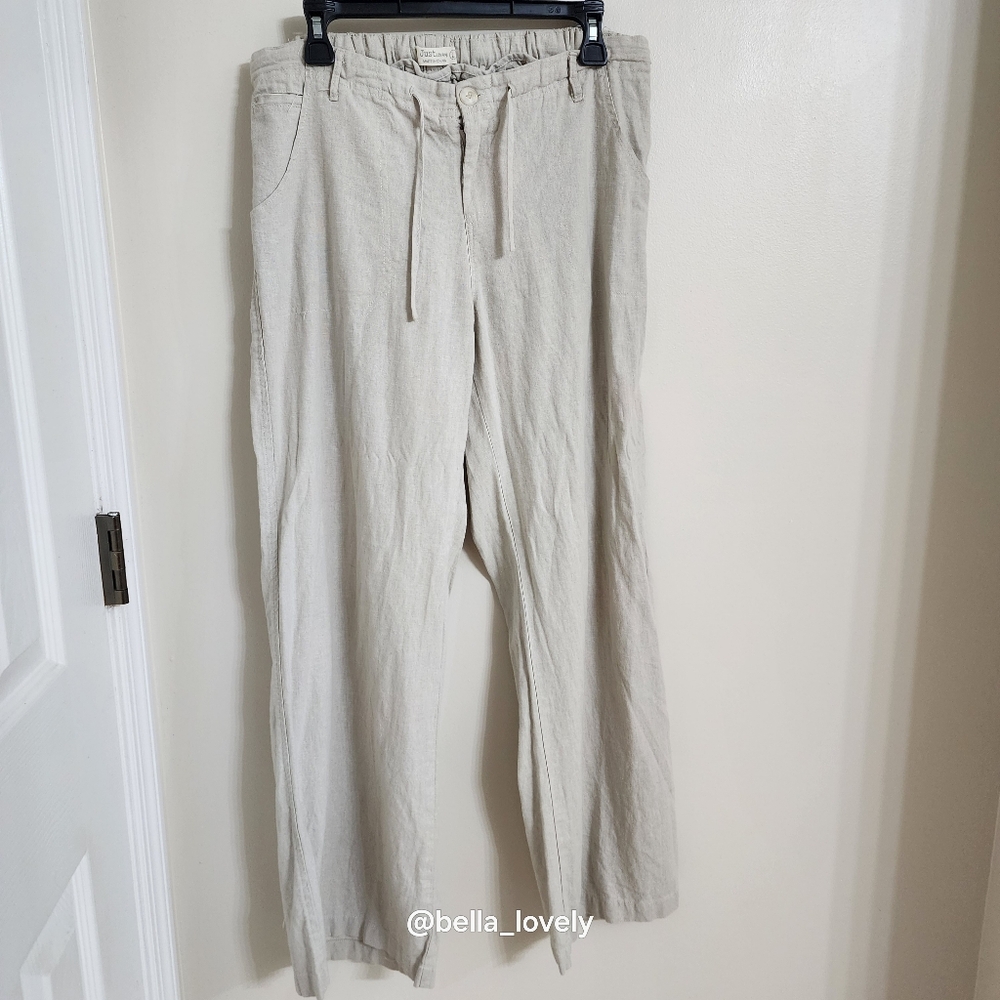 Just Living Beige Wide Leg Pants